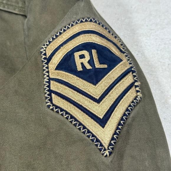 Women's Polo Ralph Lauren Green Cropped Army Military Jacket XS - Picture 9 of 16